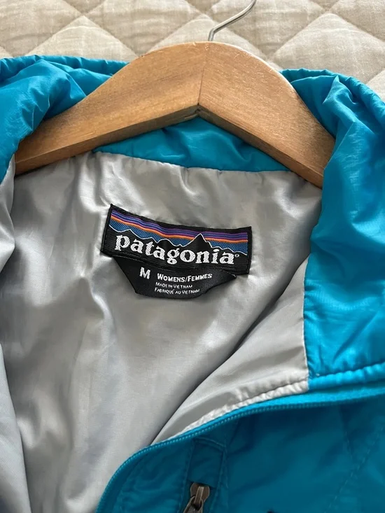 Patagonia Teal Quilted Half-Zip Pullover - Picture 3 of 6